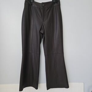 NWOT Vince Dark Brown Cropped Leather Pants, s4